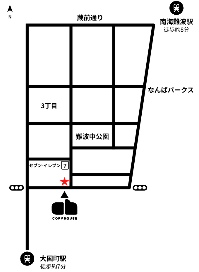 COPY HOUSE 周辺地図